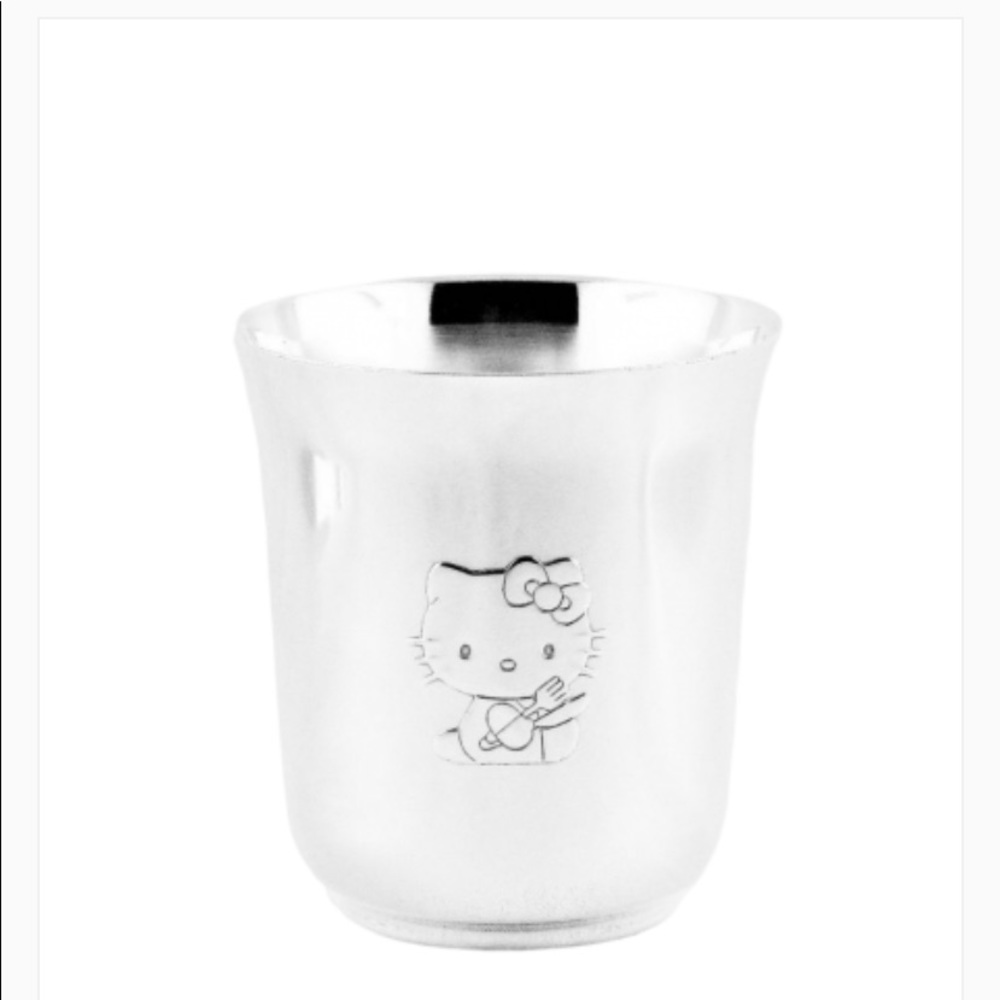 NIB Silver Hello Kitty x CHRISTOFLE Silver baby cup SOLD OUT